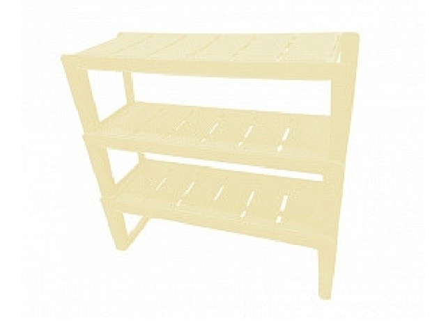 Этажерка для обуви модульная Nature 3 полки слоновая кость 2816